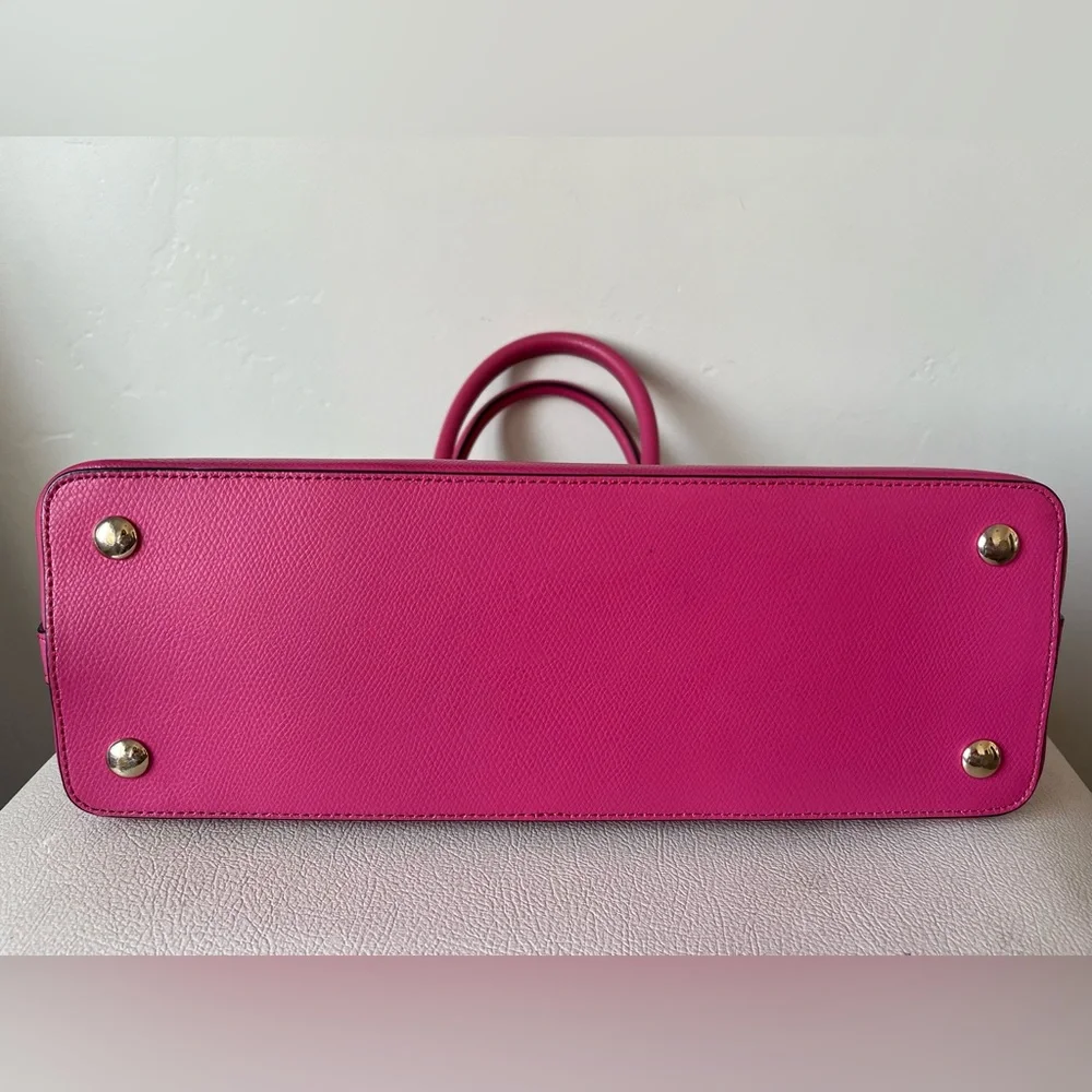Coach Sierra Satchel Hot Pink Leather Crossbody Shoulder Bag Medium